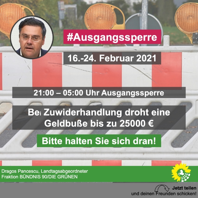 Beginn Ausgangssperre