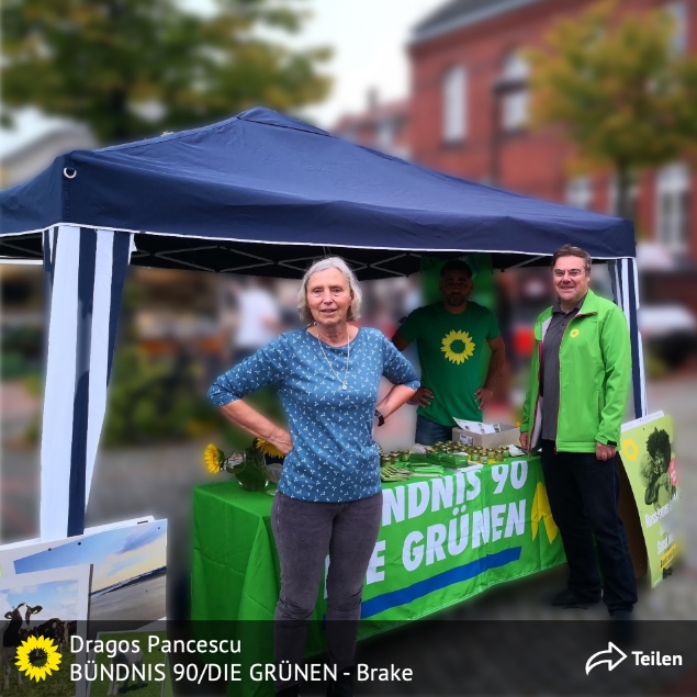 Grüner Infostand