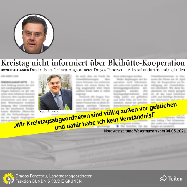 PM - Kreistag nicht informiert über Bleihütte-Kooperation